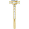 14K Yellow | Cushion