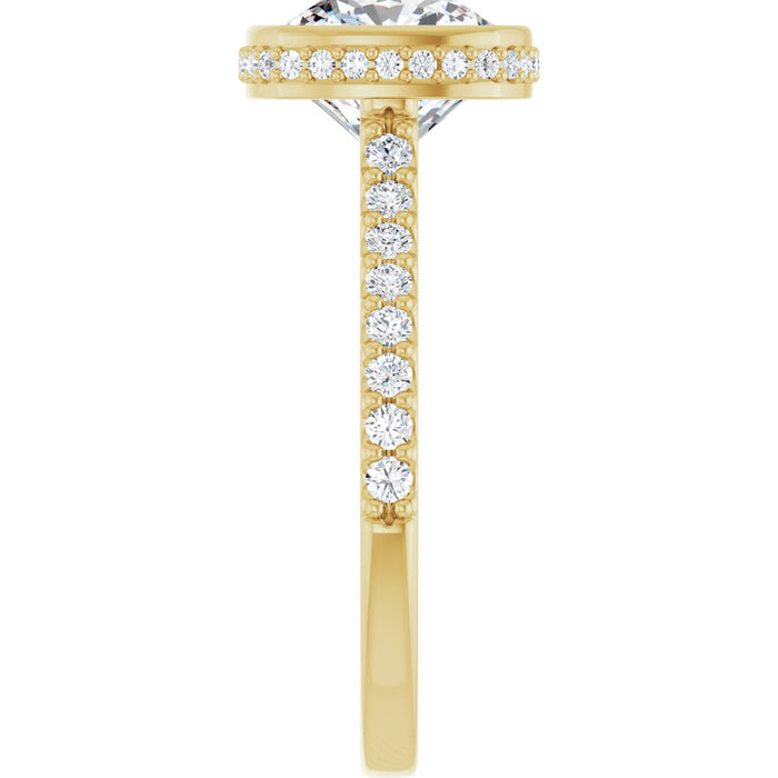 14K Yellow | Cushion