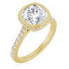 14K Yellow | Cushion