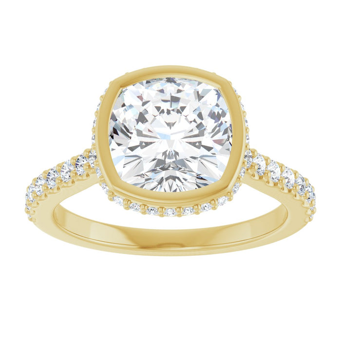 14K Yellow | Cushion