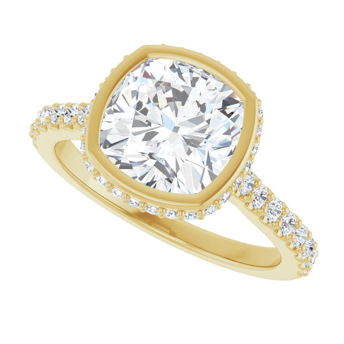 14K Yellow | Cushion