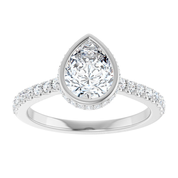 14K White | Pear