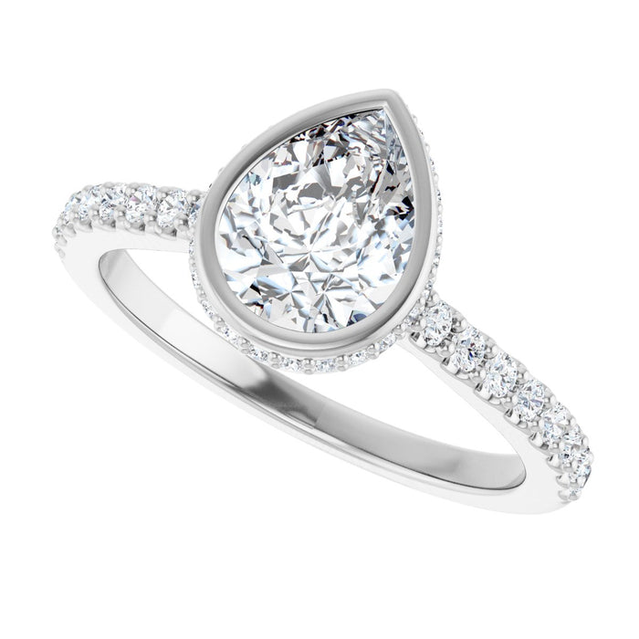 14K White | Pear