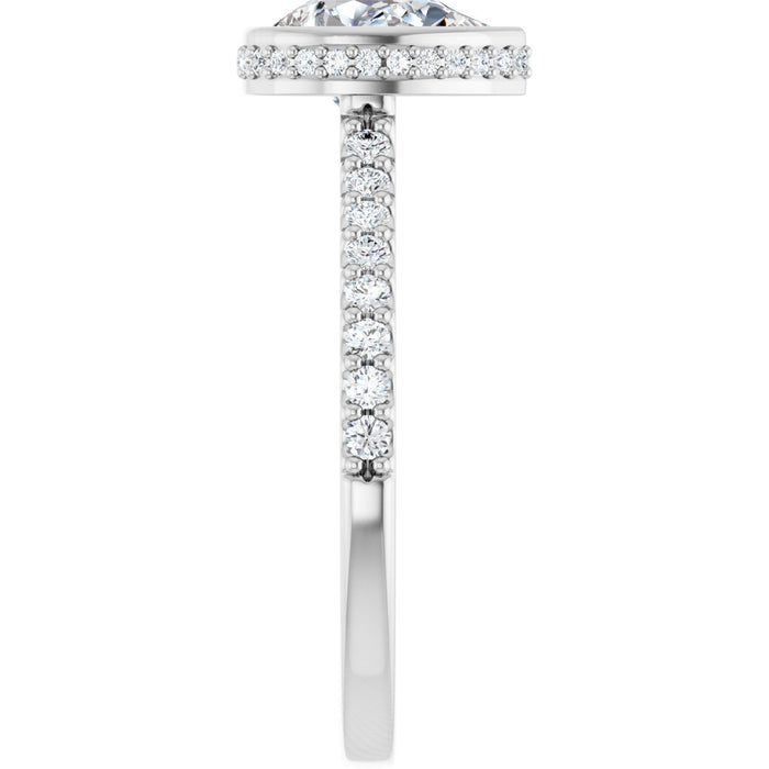 14K White | Pear