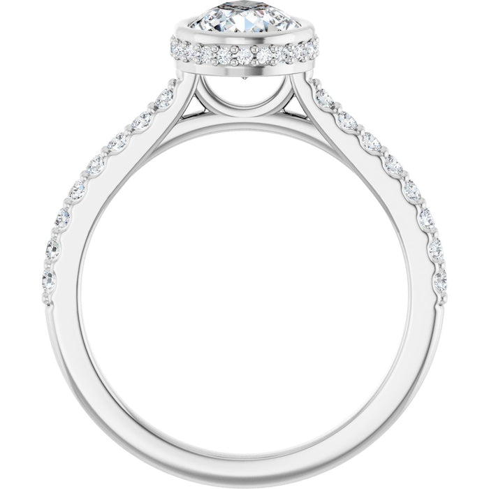 14K White | Pear
