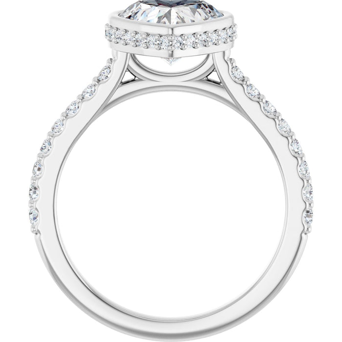 14K White | Heart