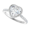 14K White | Heart