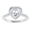 14K White | Heart