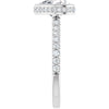 14K White | Heart