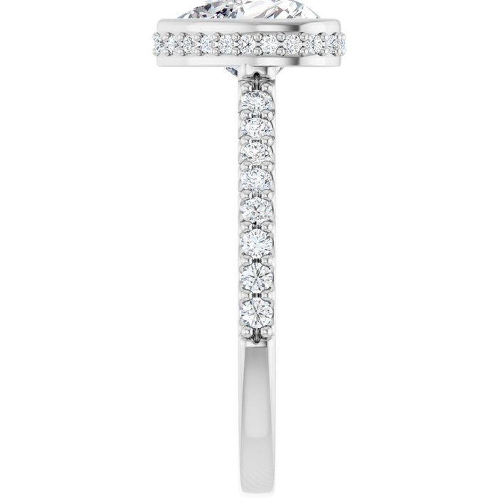 14K White | Heart