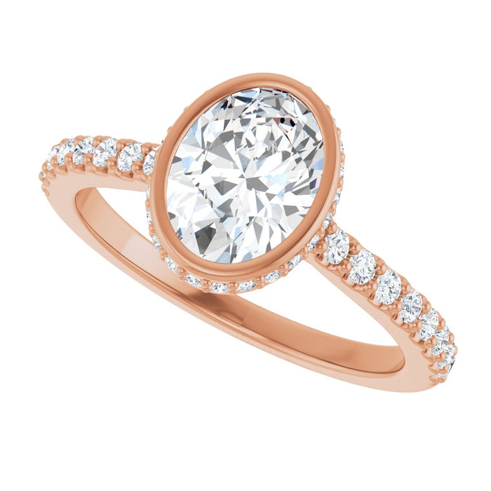 14K Rose | Oval