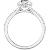14K White | Oval