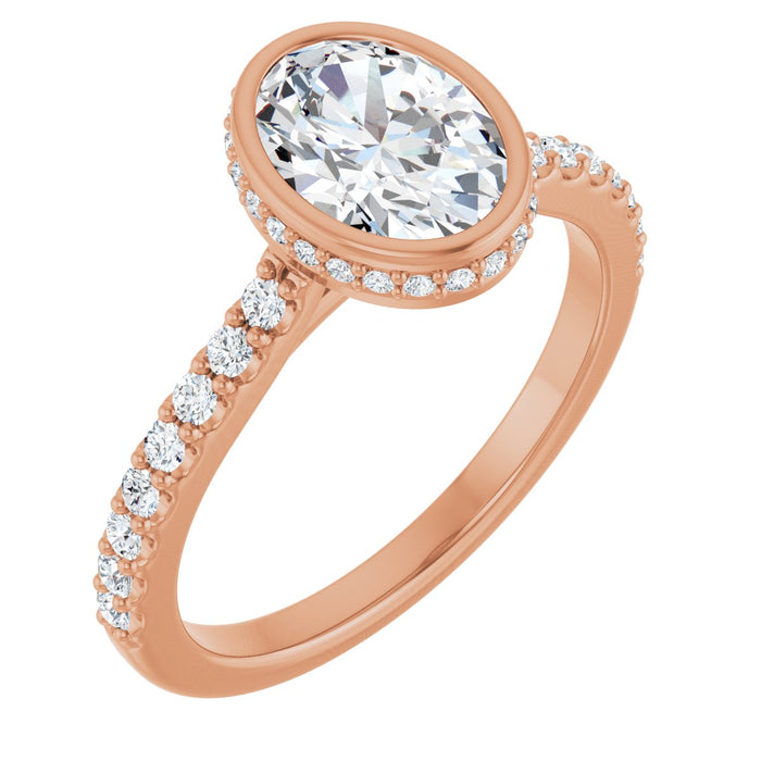 14K Rose | Oval