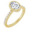 14K Yellow | Oval