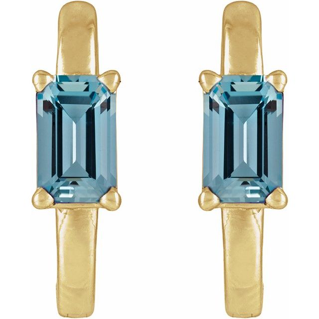Natural Aquamarine | Emerald | 5 x 3mm