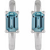 Natural Aquamarine | Emerald | 5 x 3mm