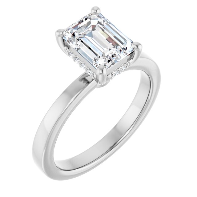 Lab-Grown Diamond | Emerald | 8 x 6mm