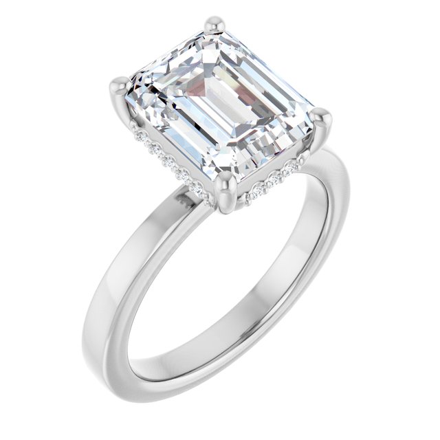 Lab-Grown Diamond | Emerald | 10 x 8mm