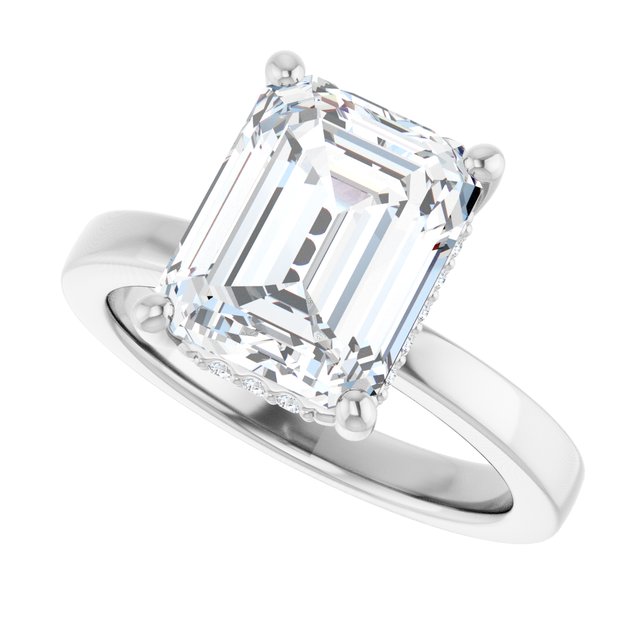 Lab-Grown Diamond | Emerald | 10 x 8mm
