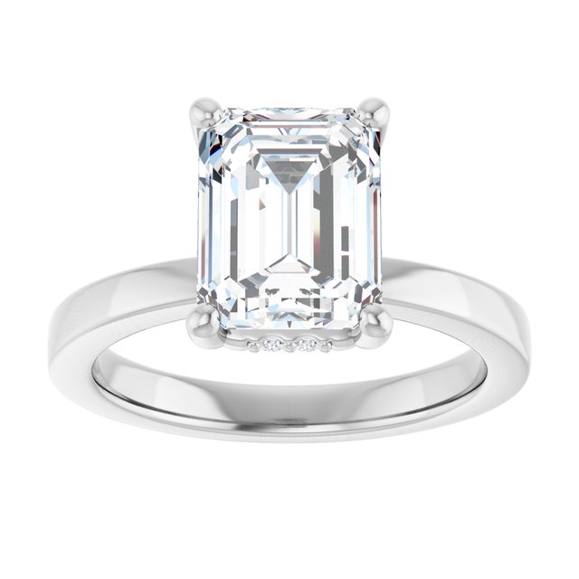 Lab-Grown Diamond | Emerald | 9 x 7mm