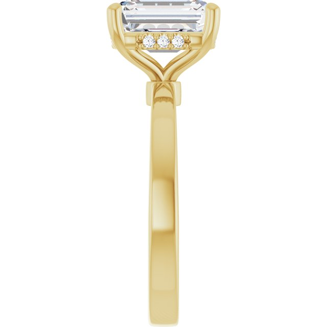 Lab-Grown Diamond | Emerald | 9 x 7mm