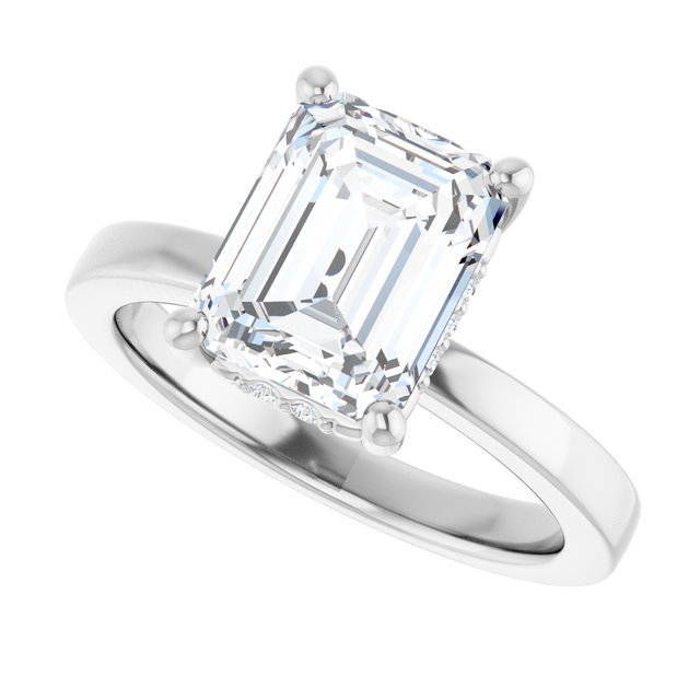 Lab-Grown Diamond | Emerald | 9 x 7mm