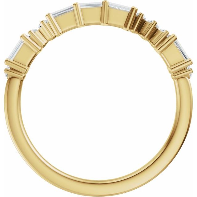 Love Morse Code Anniversary Band — 14K Yellow Gold