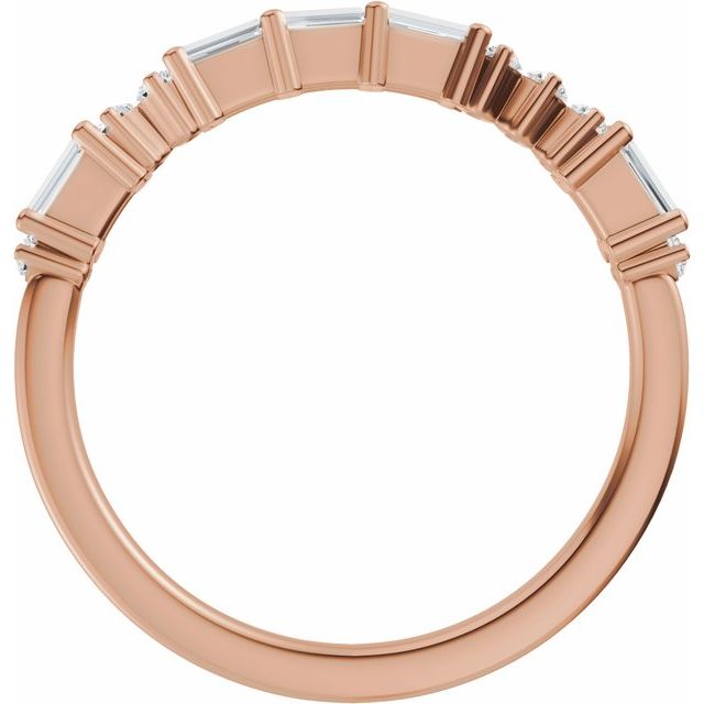Love Morse Code Anniversary Band — 14K Rose Gold