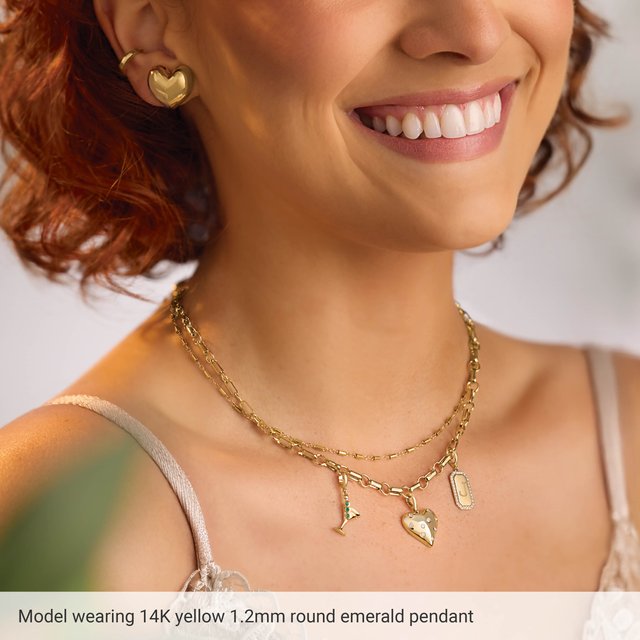 Martini Charm & Pendant — 14K Yellow Gold