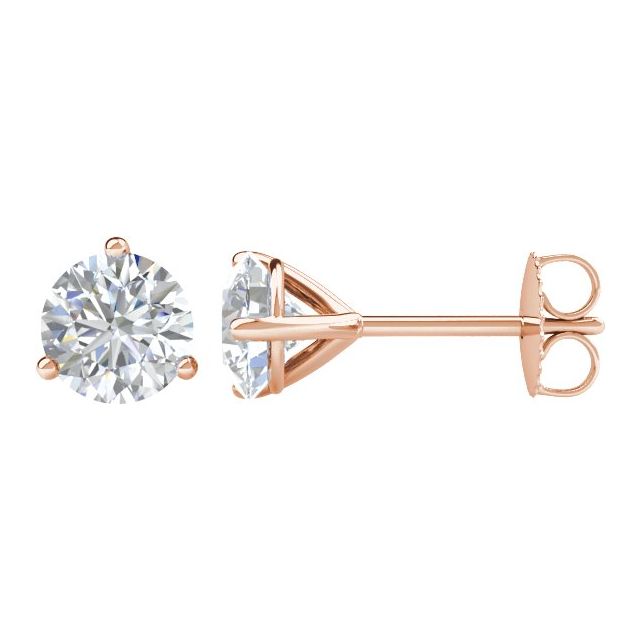 Natural Diamond | Round | 5mm :: 1 Ctw | Natural Diamond | Round | 5.75mm :: 1 1/2 Ctw | Natural Diamond | Round | 6.3mm :: 2 Ctw
