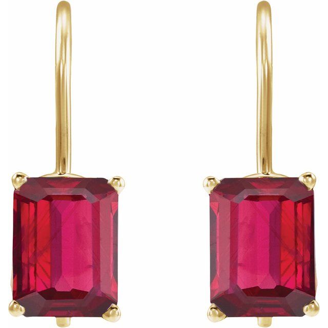 Lab-Grown Ruby | Emerald | 10 x 8mm | Lab-Grown Ruby | Emerald | 8 x 6mm | Lab-Grown Ruby | Emerald | 9 x 7mm