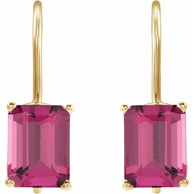 Natural Pink Tourmaline | Emerald | 8 x 6mm | Natural Pink Tourmaline | Emerald | 9 x 7mm