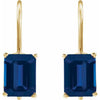 Lab-Grown Blue Sapphire | Emerald | 8 x 6mm | Lab-Grown Blue Sapphire | Emerald | 10 x 8mm | Lab-Grown Blue Sapphire | Emerald | 9 x 7mm