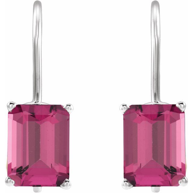 Natural Pink Tourmaline | Emerald | 8 x 6mm | Natural Pink Tourmaline | Emerald | 9 x 7mm