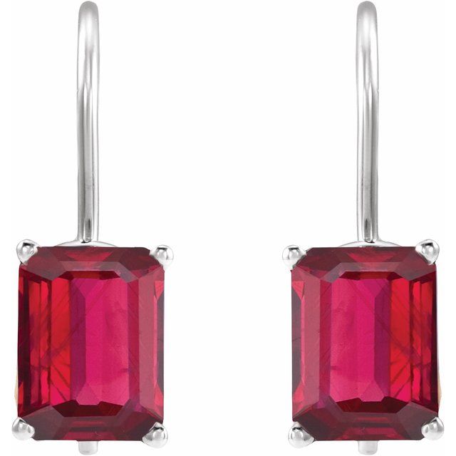Lab-Grown Ruby | Emerald | 10 x 8mm | Lab-Grown Ruby | Emerald | 8 x 6mm | Lab-Grown Ruby | Emerald | 9 x 7mm