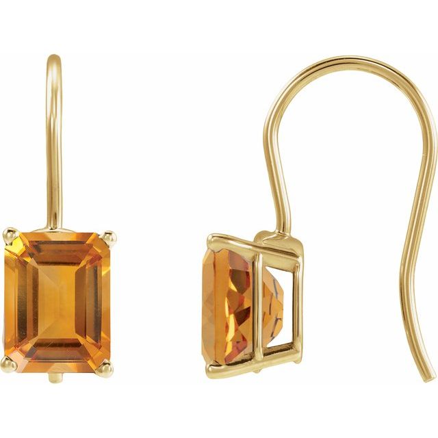 Natural Citrine | Emerald | 10 x 8mm | Natural Citrine | Emerald | 8 x 6mm | Natural Citrine | Emerald | 9 x 7mm