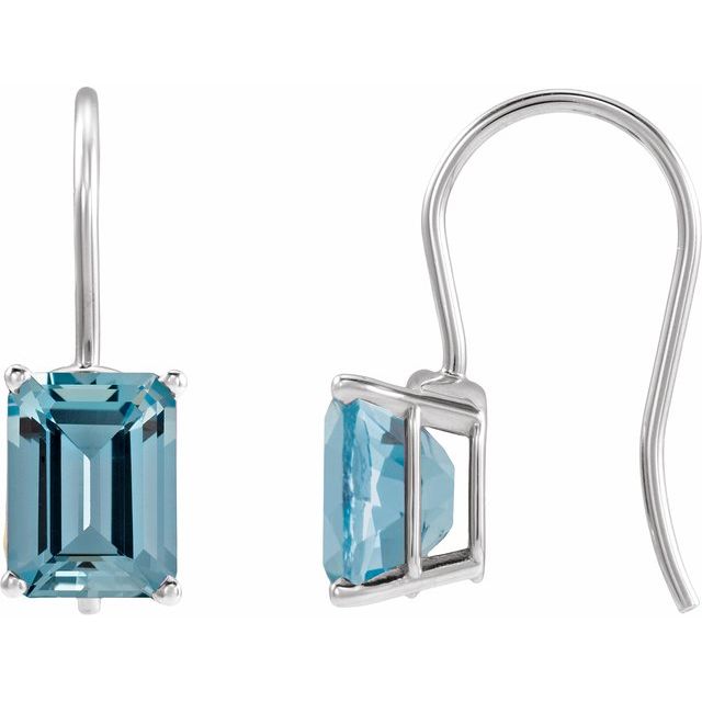 Natural Aquamarine | Emerald | 8 x 6mm | Natural Aquamarine | Emerald | 10 x 8mm | Natural Aquamarine | Emerald | 9 x 7mm