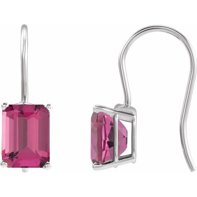 Natural Pink Tourmaline | Emerald | 8 x 6mm | Natural Pink Tourmaline | Emerald | 9 x 7mm