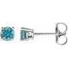 Natural Blue Zircon | Round | 4mm