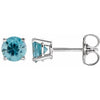 Natural Blue Zircon | Round | 5mm