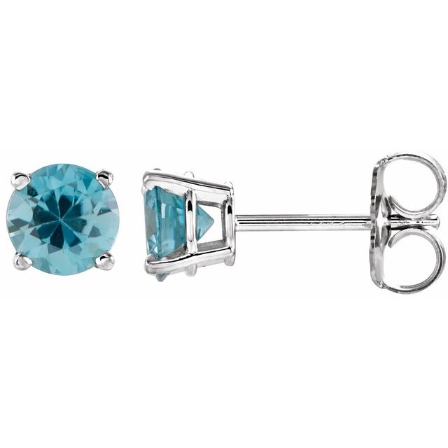 Natural Blue Zircon | Round | 5mm