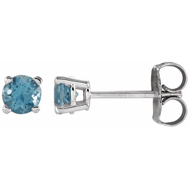 Natural Swiss Blue Topaz | Round | 4mm