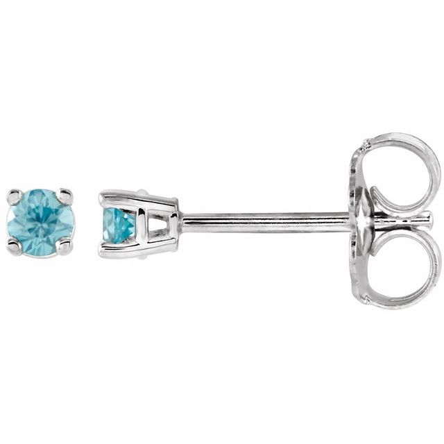Natural Blue Zircon | Round | 2.5mm