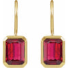 Lab-Grown Ruby | Emerald | 10 x 8mm | Lab-Grown Ruby | Emerald | 8 x 6mm | Lab-Grown Ruby | Emerald | 9 x 7mm