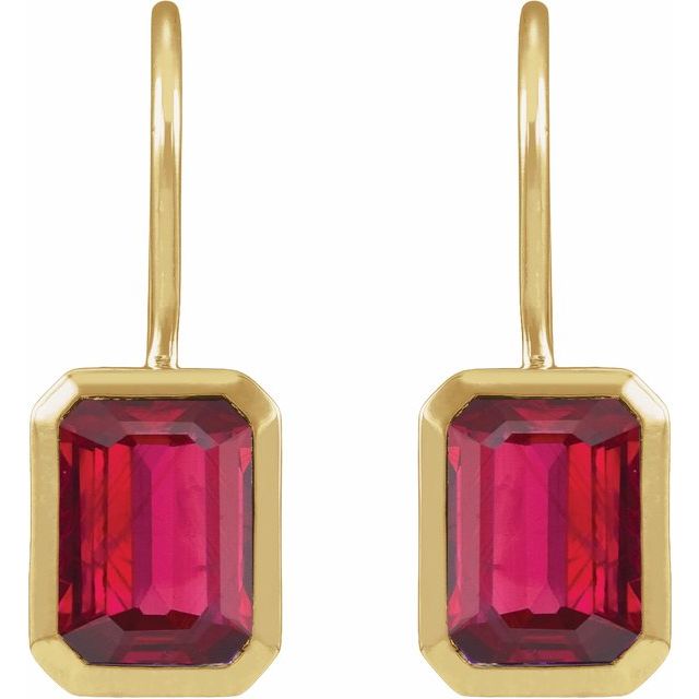 Lab-Grown Ruby | Emerald | 10 x 8mm | Lab-Grown Ruby | Emerald | 8 x 6mm | Lab-Grown Ruby | Emerald | 9 x 7mm