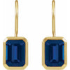 Lab-Grown Blue Sapphire | Emerald | 8 x 6mm | Lab-Grown Blue Sapphire | Emerald | 10 x 8mm | Lab-Grown Blue Sapphire | Emerald | 9 x 7mm