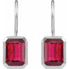 Lab-Grown Ruby | Emerald | 10 x 8mm | Lab-Grown Ruby | Emerald | 8 x 6mm | Lab-Grown Ruby | Emerald | 9 x 7mm