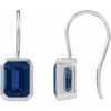 Lab-Grown Blue Sapphire | Emerald | 10 x 8mm | Lab-Grown Blue Sapphire | Emerald | 8 x 6mm | Lab-Grown Blue Sapphire | Emerald | 9 x 7mm