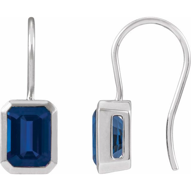 Lab-Grown Blue Sapphire | Emerald | 8 x 6mm | Lab-Grown Blue Sapphire | Emerald | 10 x 8mm | Lab-Grown Blue Sapphire | Emerald | 9 x 7mm