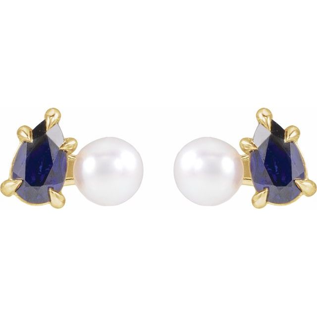 Lab-Grown Blue Sapphire | Pear | 5 x 3mm